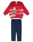 Conjunto Moletom Infantil Menina Blusão Flanelado Calça Flanelada Inverno - Malwee Kids