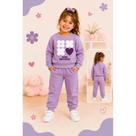 Conjunto Moletom Infantil Menina Inverno Peluciado Flores Conjunto Moletom Infantil Menina Inverno Peluciado Flores