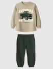 Conjunto Moletom Infantil Menino Aventura Na Trilha Em Moletom Flanelado Calça Punho Malwee Kids
