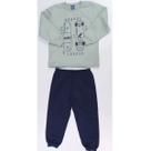 Conjunto Moletom Infantil Menino Flanelado com Punho Rei Rex Conjunto Moletom Infantil Menino Flanelado com Punho Rei Rex