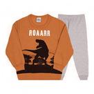 Conjunto Moletom Infantil Menino Laranja Ocre -Bicho Bagunça