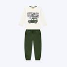 Conjunto Moletom Infantil Menino Milon 2000826 Offwhite