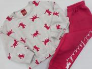 Conjunto moletom infantil sem felpa