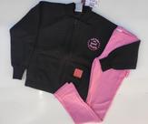 Conjunto moletom inverno infantil menina jaqueta e calça