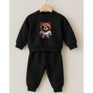 Conjunto Moletom Inverno Menino Urso Minimalista Premium Felpado Conjunto Moletom Inverno Menino Urso Minimalista Premium Felpado