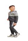 Conjunto Moletom Jaqueta e Calça Juvenil Menino Com Capuz