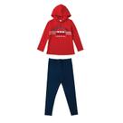 Conjunto Moletom Juvenil Feminino c/ Capuz Flanelado Malwee Conjunto Moletom Juvenil Feminino c/ Capuz Flanelado Malwee