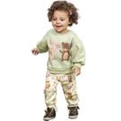 Conjunto Moletom Kukiê Casaco Flanelado Calça Best Friends Infantil Verde Olivia Conjunto Moletom Kukiê Casaco Flanelado Calça Best Friends Infantil Verde Olivia