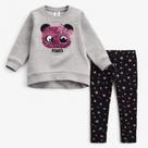 Conjunto moletom lantejoula reversível menina zig zig zaa - tamanho 03 - algodão -