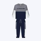 Conjunto Moletom Lettering Infantil Menino Milon 2000827 Mescla