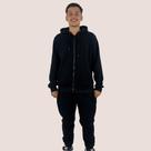 Conjunto Moletom Liso Algodão Masculino Blusa Canguru Basico