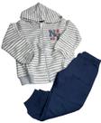 Conjunto Moletom Listrado NY original Vrasalon