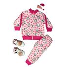 Conjunto Moletom Menina Jaqueta e Calça Estampa Sublimada