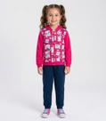 Conjunto Moletom Menina Jaqueta E Calça Select Rosa