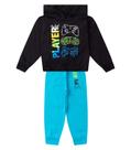 Conjunto Moletom Menino Blusão E Calça Select Preto