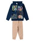 Conjunto Moletom Menino Jaqueta E Calça Select Azul