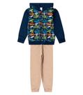 Conjunto Moletom Menino Jaqueta E Calça Select Azul Conjunto Moletom Menino Jaqueta E Calça Select Azul