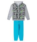 Conjunto Moletom Menino Jaqueta E Calça Select Cinza