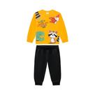 Conjunto Moletom Para Bebê Menino Estampado Bichinhos Marlan
