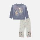 Conjunto Moletom Peluciado E Calça Legging Em Termoskin Peluciado Bebê Menina Infanti 80335 Azul