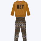 Conjunto Moletom Peluciado e Calça Legging Infantil Menina Kyly 1000788