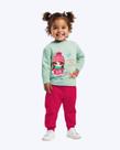 Conjunto Moletom Peluciado Infantil Feminino Kyly P1001507