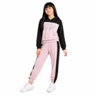 Conjunto Moletom Peluciado Infantil Juvenil com Capuz 10 ao 16 Cor:Pink/BegeTamanho:12 Conjunto Moletom Peluciado Infantil Juvenil com Capuz 10 ao 16 Cor:Pink/BegeTamanho:12