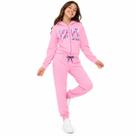Conjunto Moletom Peluciado Infantil Juvenil Menina com Capuz 10 ao 16 Cor:PretoTamanho:12