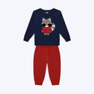 Conjunto Moletom Peluciado Raposa Infantil Menino Kyly 1000814 Conjunto Moletom Peluciado Raposa Infantil Menino Kyly 1000814