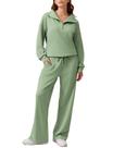 Conjunto Moletom PINSPARK Feminino - 2 Peças, Verde, Tamanho M Conjunto Moletom PINSPARK Feminino - 2 Peças, Verde, Tamanho M