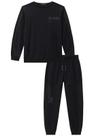 Conjunto Moletom Preto Menino Johnny Fox