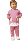Conjunto Moletom Rosa Coelho Infantil Bugbee
