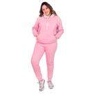 Conjunto moletom Unissex calça e blusa Canguru rosa bebê P - Famur