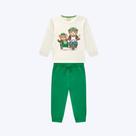 Conjunto Moletom Ursinho Infantil Menino Milon 2000809 Camurca