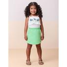 Conjunto Momi Blusa de Alça com Babado e Short Saia - Momi