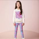 Conjunto Momi Infantil Casaco Strass e Legging H7151 - Conjunto Momi Infantil Casaco Strass e Legging H7151 -