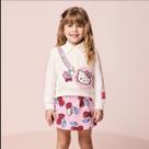 Conjunto Momi Infantil Menina Casaco Saia Hello Kitty J7179 -
