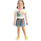 Conjunto Mon Sucré Coleção Turma Da Mônica Short Jeans
