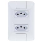 Conjunto Montado Aria 4x2 2 Tomadas NBR 14136 20A 250V Tramontina