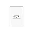 Conjunto montado de 1 tomada com placa 4x2 20A branco Inovapro Alumbra Conjunto montado de 1 tomada com placa 4x2 20A branco Inovapro Alumbra
