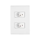 Conjunto Montado Liz 4x2 2 Tomadas NBR 14136 10A 250V Afastadas Tramontina