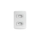 Conjunto Montado Tomada Dupla 2P+T 10A 250V Pb S3B60440 Branco Miluz Schneider