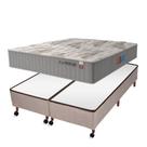Conjunto Montana F.A Colchões Queen Size Box Castor Revolution Bege 158x198x70cm