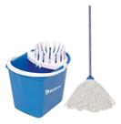 Conjunto Mop Cabo Azul 120cm Bralimpia Conjunto Mop Cabo Azul 120cm Bralimpia