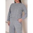 Conjunto Mousse Lozangulo Elegante Tendencia Moda Outono Inverno