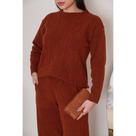 Conjunto Mousse Lozangulo Elegante Tendencia Moda Outono Inverno