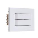 Conjunto Móvel Móveis Planejados Interruptor Duplo Embutir Sleek Branco Margirius
