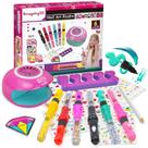 Conjunto Nail Art Studio Amagoing para Crianças (6 a 12 anos) - Com Caneta de Esmalte e Secadora