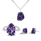Conjunto Natura Druza de Ametista Conjunto Natura Druza de Ametista
