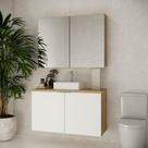 Conjunto Nature 110cm Estilare CNJ4036 Carvalho-branco